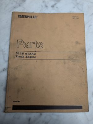 Caterpillar Cat Service Parts List Catalog Manual 3116 Ataac Truck Engine Diesel