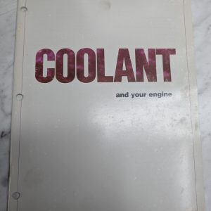 Caterpillar Coolant And Your Engine 1989 Shop Book Reference Manual