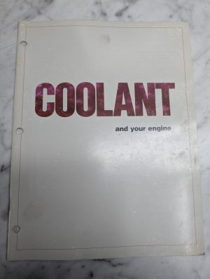 Caterpillar Coolant And Your Engine 1989 Shop Book Reference Manual