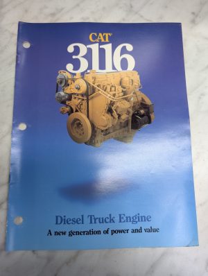 Caterpillar 3116 Diesel Truck Engine New Generation Power Value Sales Literature