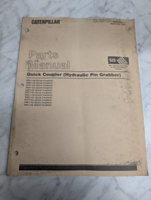 Caterpillar Cat Service Parts List Catalog Manual Quick Coupler Hyd Pin Grabber