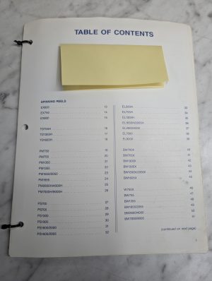 Daiwa Repair Service Parts List Catalog Manual Book Fishing Reel Schematics