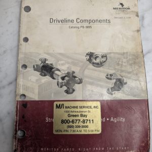 Meritor Truck Driveline Components Sales Parts Catalog Literature #Pb-9895 2006