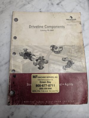 Meritor Truck Driveline Components Sales Parts Catalog Literature #Pb-9895 2006