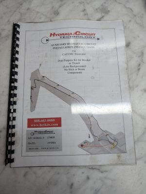 Hydrauliciruit Installation Instruction Manual Cat330C Excavator Aux Hyd Thumb