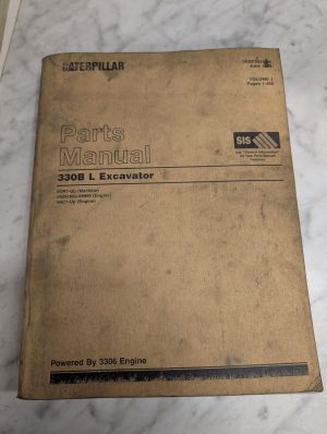 Caterpillar ~Vol 1~ Service Parts List Book Catalog Manual 330B L Excavator 1999