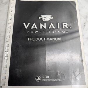 Vanair Operator Manual Service Parts List 60 85 Ud Sullair Powertech 2007