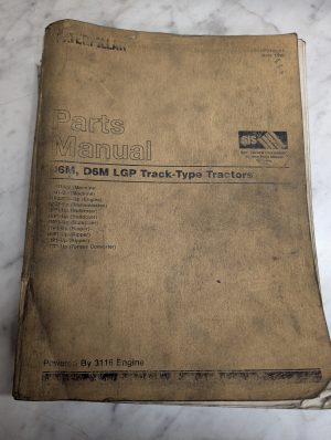 Caterpillar Service Parts List Book Catalog Manual D6M Lgp Tractors Sebp2486-01