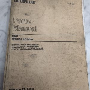 Caterpillar Service Parts List Catalog Manual 950 Wheel Loader Sebp1048 1983
