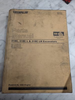Caterpillar Service Parts List Book Catalog Manual 318C Ln Excavator Sebp3541