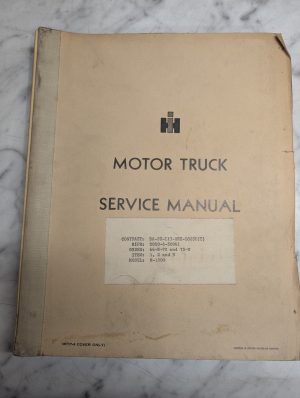 International Ih Motor Truck Service Repair Overhaul Manual M-1200