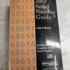 Aed Equipment Watch 2002 Serial Number Guide 34 Th Edition Caterpillar Factory