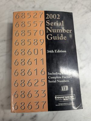 Aed Equipment Watch 2002 Serial Number Guide 34 Th Edition Caterpillar Factory