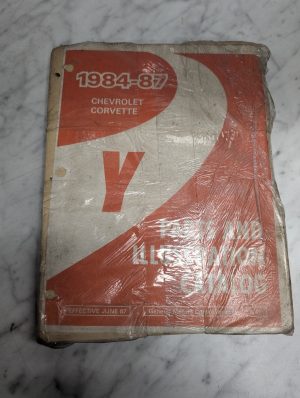 Chevrolet Corvette 1984-87 1985 1986 1987 Parts Catalog Manual Y Chevy 14Y