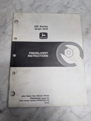 John Deere Jd Predelivery Instruction Manual 450 Series Grain Drill Pdin200266