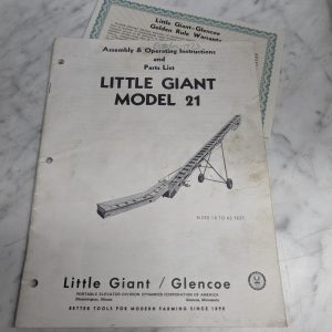Little Giant Model 21 Assembly Operator Instruction Manual Parts Catalog
