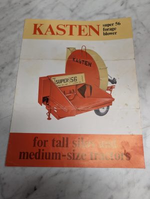 Kasten Super 56 Forage Blower Tall Silos Medium Size Tractors Sales Brochure