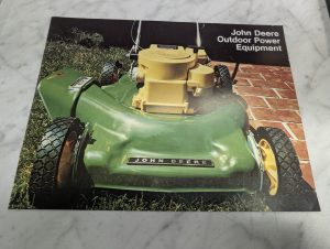 John Deere Jd Outdoor Power Equipment Mower One-Stop Sales Brochure 1974