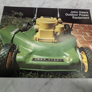 John Deere Jd Outdoor Power Equipment Mower One-Stop Sales Brochure 1974