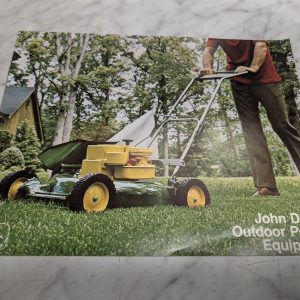 John Deere Jd Outdoor Power Equipment Mower One-Stop Sales Brochure 1973