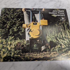 John Deere Jd Outdoor Power Equipment Mower One-Stop Sales Brochure 1975