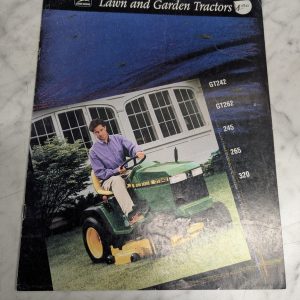 John Deere Jd Lawn & Garden Tractor Gt 242 262 245 265 320 Sales Brochure 1994