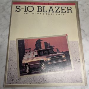 1991 Chevy Chevrolet S-10 Blazer Sales Brochure Literature 2/4 Door Todays Truck