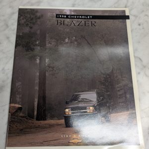 1998 Chevy Chevrolet Blazer Sales Brochure Literature Like A Rock