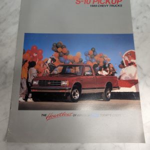 1989 Chevy Chevrolet S-10 Pickup Sales Brochure Literature Like A Rock
