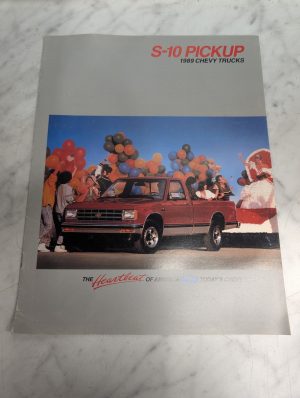 1989 Chevy Chevrolet S-10 Pickup Sales Brochure Literature Like A Rock