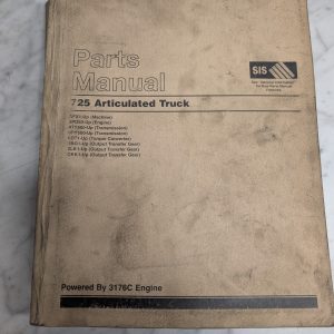 Caterpillar Cat Service Parts List Catalog Manual 725 Articulated Truck 2003