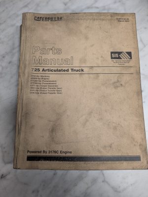 Caterpillar Cat Service Parts List Catalog Manual 725 Articulated Truck 2003
