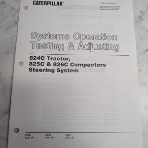 Caterpillar Systems Operation Testing Steering 824C 825C 826C Senr7837