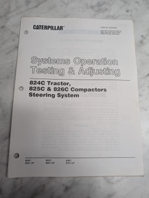 Caterpillar Systems Operation Testing Steering 824C 825C 826C Senr7837
