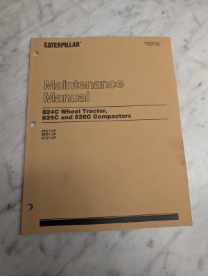 Caterpillar Maintenance Manual 824C 825C 826C Tractor Compactors Sebu5632-02