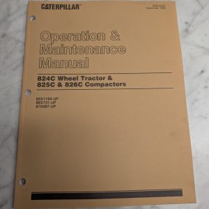 Caterpillar Maintenance Manual 824C 825C 826C Tractor Compactors Sebu6303