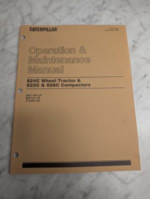 Caterpillar Maintenance Manual 824C 825C 826C Tractor Compactors Sebu6303