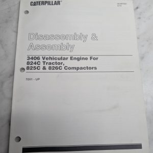 Caterpillar Disassembly Overhaul Service Manual 3406 Engine 824C-826C Senr7831