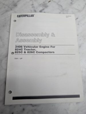 Caterpillar Disassembly Overhaul Service Manual 3406 Engine 824C-826C Senr7831