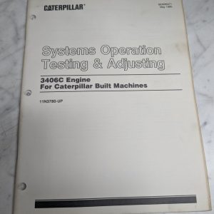Caterpillar Systems Operation Testing 3406C Diesel Engine Senr6471 1995 11N3780