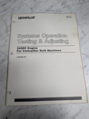 Caterpillar Systems Operation Testing 3406C Diesel Engine Senr6471 1995 11N3780