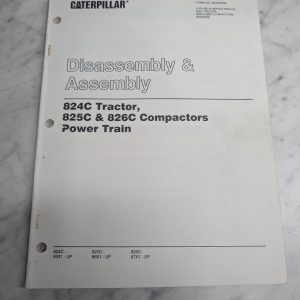 Caterpillar Disassembly Service Manual 824C 825C 826C Power Train Senr7835
