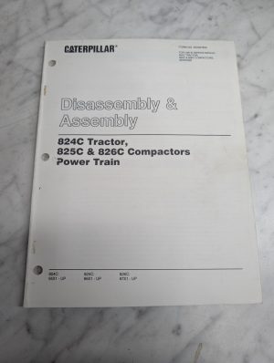 Caterpillar Disassembly Service Manual 824C 825C 826C Power Train Senr7835