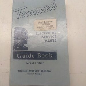 Tecumseh Electrical Service Parts Manual List 1966 Guide Book Pocket Edition