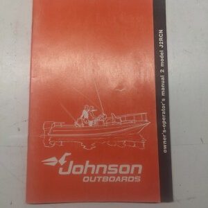 Johnson Outboards Owners Operators Manual 2 Model J2Rcn Book 1981