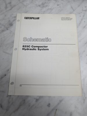 Caterpillar Service Manual Schematic 825C Compactor Hydraulic System