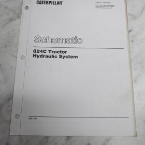 Caterpillar Service Manual Schematic 824C Tractor Hydraulic System