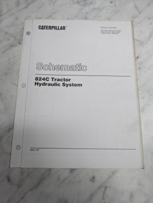 Caterpillar Service Manual Schematic 824C Tractor Hydraulic System