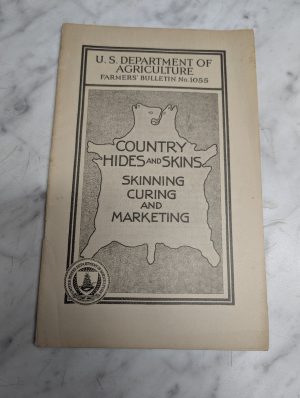 Us Department Of Agriculture Country Hides & Skins Curing Marketing #1055