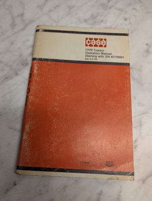 Case Operator'S/Service/Maintenance Manual 1370 Tractor 9-3155